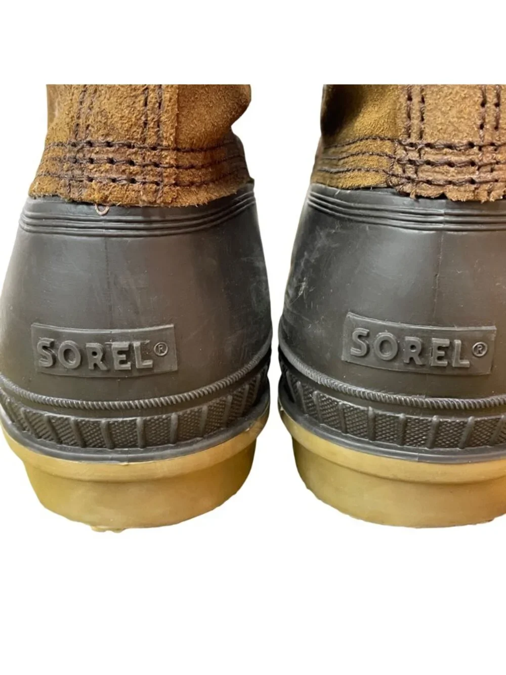 Sorel Men's Vintage Ice Pac Leather Rubber Lace Up Men's Winter Boots Sz 10
